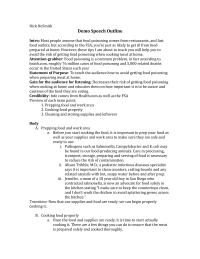 Demo Speech Outline