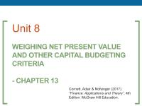 Unit 8 (capital Budgeting) W Eg