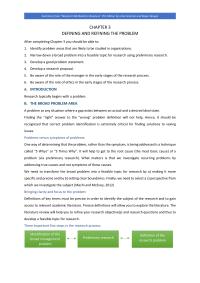 Summay Of “research Methods For Business” 7th Edition By Uma Sekaran And Roger Bougie Chapter 3