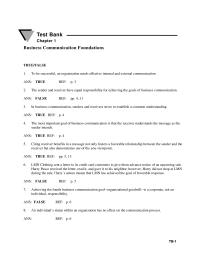 Business Idea Test BankChapter