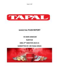 Tea Marketing Plab