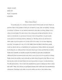 Human Nature Paper