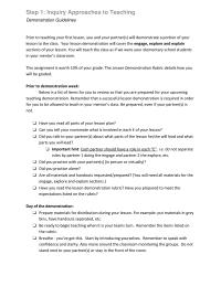 Demonstration Guidlines
