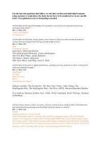 Columbia University Long Answers