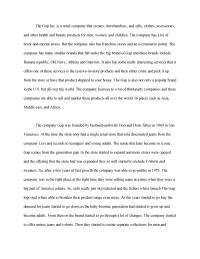 Gap Case Study