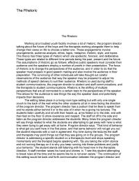 Rhetoric The RhetoricThe