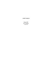 Business Essay Article