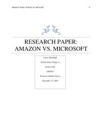 Amazon Vs. Microsoft