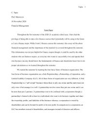 Financial Management Term Paper