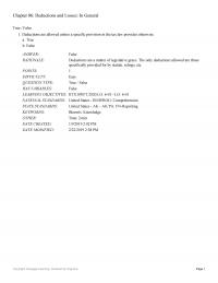 Chapter 6: Deductions And Losses