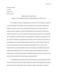 Reader Response Essay