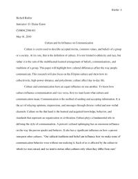 Culture And Its Influence On Communication