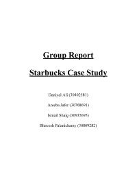 Starbucks Case Study Group