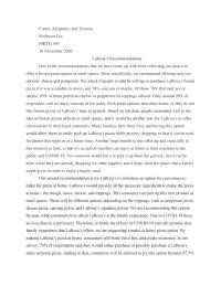 Larosas Recommendation