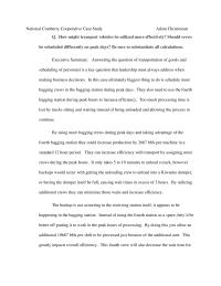 Cranberry Case Study