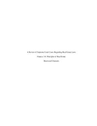 Extra Credit Real Estate Law Paper