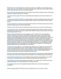 Information Systems Exam Preparation