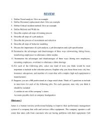 Hrm REVIEW1 Define Trend analysis