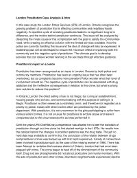 Should London Police Arrest Prostitutes Or Help Them? Case Study
