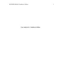 Southwest Airlines Case Study