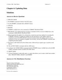 Programming Languages Chapter 6 Homework Guide Sql Ninth Edition Solutions Updating Data Solutions Answers Review Questions