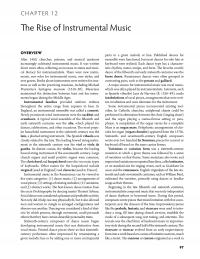 Performing Arts Chapter 12