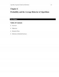 Algorithms Chapter 6 Algorithms Sequential Parallel And Distributed Probability And The Average Behavior Algorithms