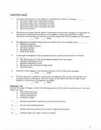 Civil Engineering Chapter 6 As project time moves on, the ability to cost-effectively influence