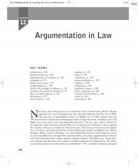 Linguistics Chapter 12 Mrieksecindd Page Userf Mrieksecindd Page Userf Argumentation Law Narratives Analogy Burden