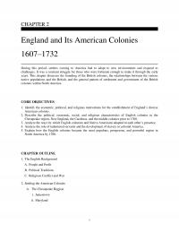 History Chapter 2 England And Its American Colonies During This Period Settlers Coming America