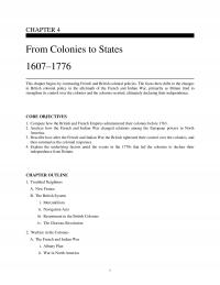 History Chapter 4 From Colonies States This Begins Contrasting French And British Colonial