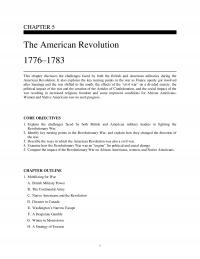 History Chapter 5 The American Revolution This Discusses The Challenges Faced Both The