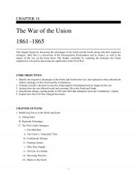 History Chapter 14 The War The Union This Begins Discussing The Advantages The