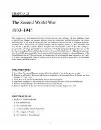 History Chapter 24 The Second World War This Covers American Foreign Policy Between