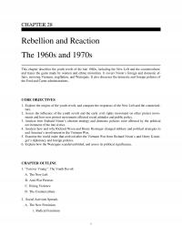 History Chapter 28 Rebellion And Reaction The And This Describes The Youth Revolt