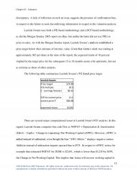 Finance Chapter 3 Valuation Discrepancy Lack Reflection Such Issue Suggests The Presence Confirmation Bias