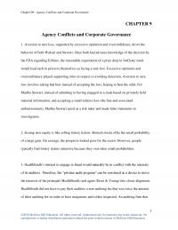 Finance Chapter 9 Agency Conflicts And Corporate Governance Agency Conflicts And Corporate Governance