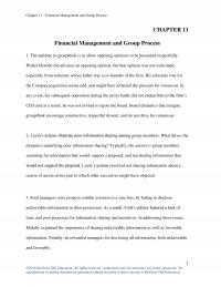 Finance Chapter 11 Financial Management And Group Process Financial Management And Group Process