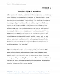 Finance Chapter 13 Behavioral Aspects Investments Behavioral Aspects Investments This Question Seeks Identify