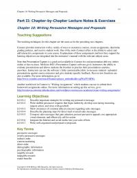 Business Communication Chapter 10 Writing Persuasive Messages And Proposals Part By Lecture Notes Amp Exercises