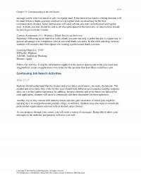 Business Communication Chapter 15 Communicating The Job Search Message Can Sent Over Email Sent Via