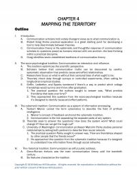 Speech Chapter 4 Mapping The Territory Outline Introduction Communication Scholars Hold Widely Divergent Views