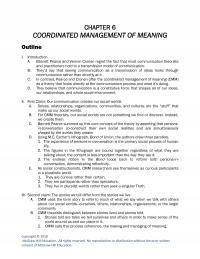Speech Chapter 6 Coordinated Management Meaning Outline Introduction Barnett Pearce And Vernon Cronen Regret
