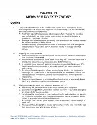 Speech Chapter 13 Media Multiplexity Theory Outline Caroline Haythornthwaite The Chief Theorist Behind Media
