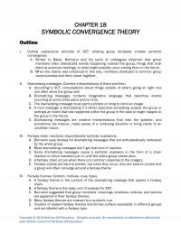 Speech Chapter 18 Symbolic Convergence Theory Outline Central Explanatory Principle Sct Sharing Group Fantasies