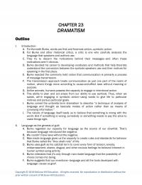 Speech Chapter 23 Dramatism Outline Introduction For Kenneth Burke Words Are First And Foremost