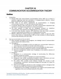 Speech Chapter 34 Communication Accommodation Theory Outline Introduction Howard Giles Built Communication Accommodation Theory