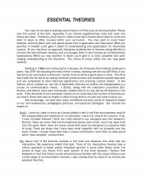 Speech Front Material_2_Our Essential Theories-final Essential Theories You May Not Able Address Every Theory First Look Communication