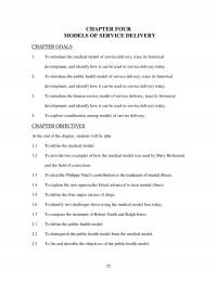 Counseling Chapter 4 Four Models Service Delivery Goals Introduce The Medical Model Service
