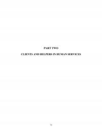 Counseling Chapter 5 Part Two Clients And Helpers Human Services Five The Client